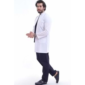 Erkek Doktor Önlüğü Uzun Boy Hakim Yaka